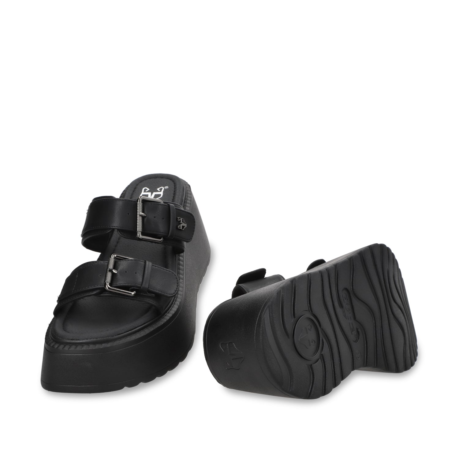 Sandalia Plataforma Negra Mujer 53721 - Gotta Mexico