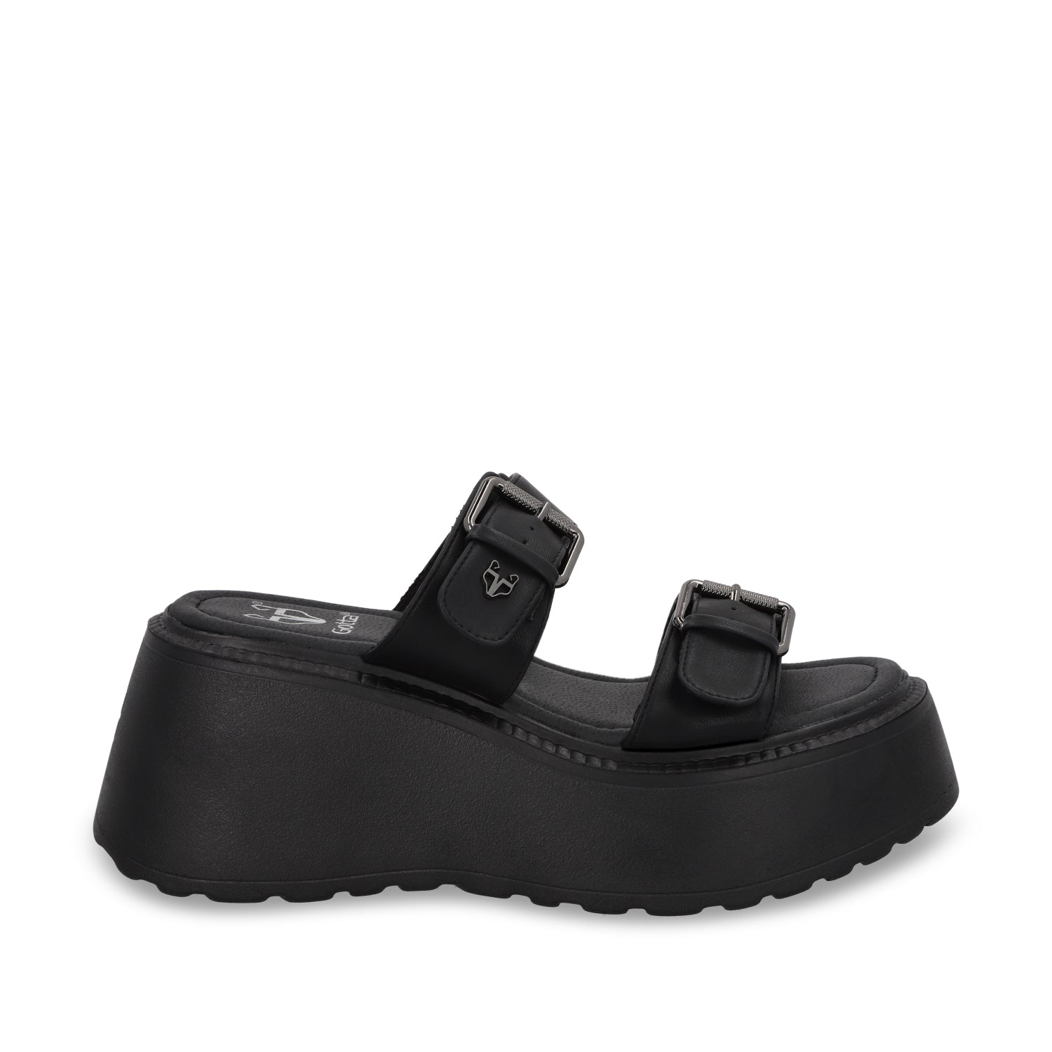 Sandalia Plataforma Negra Mujer 53721 - Gotta Mexico