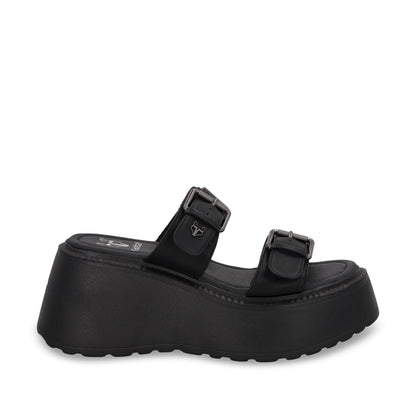 Sandalia Plataforma Negra Mujer 53721 - Gotta Mexico