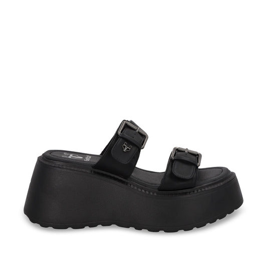 Sandalia Plataforma Negra Mujer 53721 - Gotta Mexico