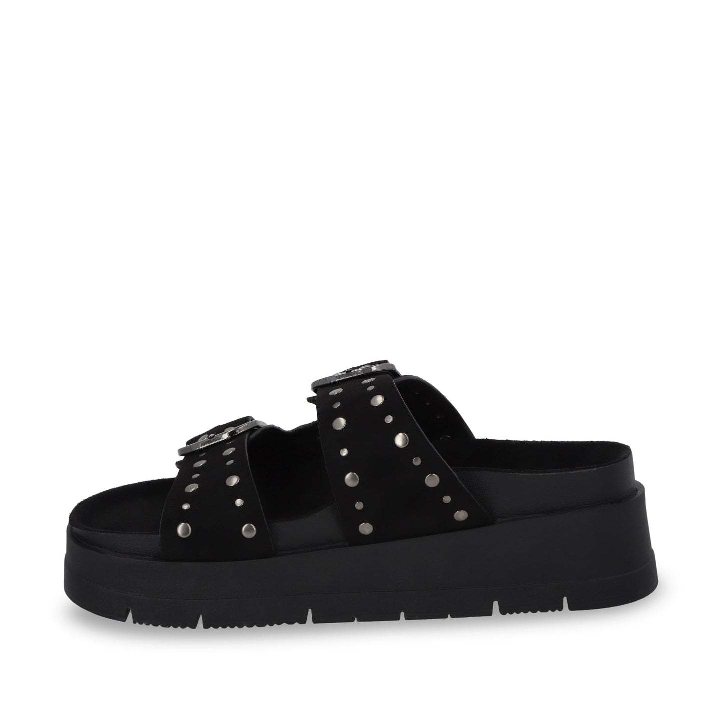 Sandalia Plataforma Negra Mujer 55230