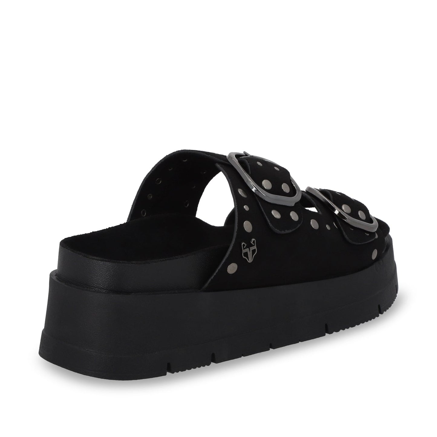 Sandalia Plataforma Negra Mujer 55230