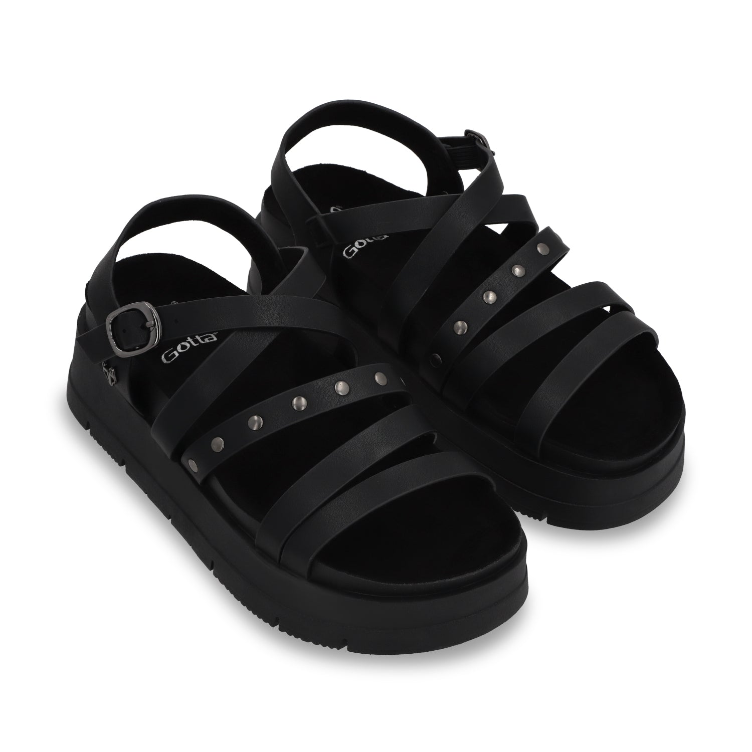 Sandalia Plataforma Negra Mujer 55231 - Gotta Mexico