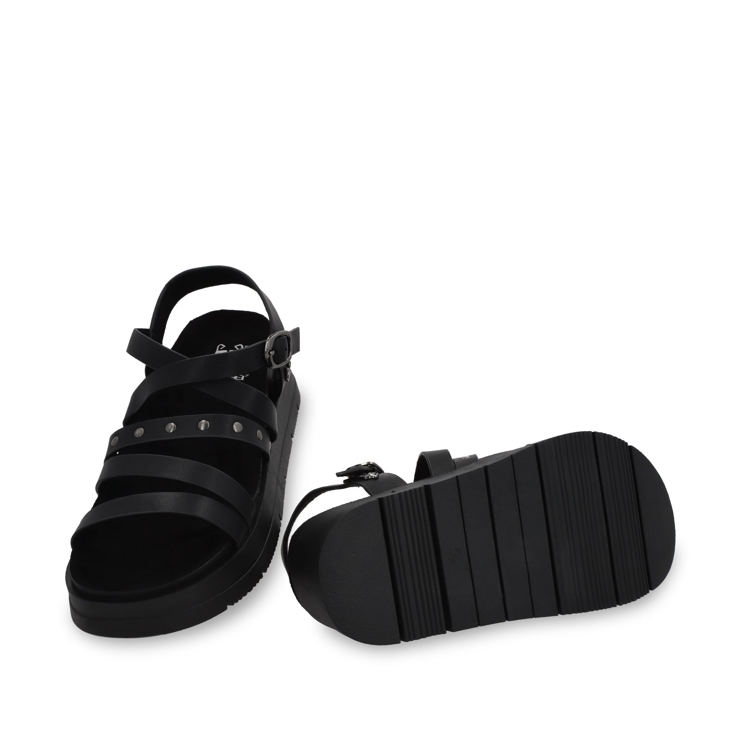 Sandalia Plataforma Negra Mujer 55231 - Gotta Mexico