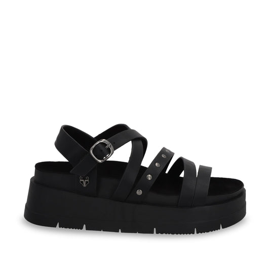 Sandalia Plataforma Negra Mujer 55231 - Gotta Mexico