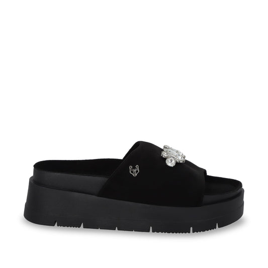 Sandalia Plataforma Negra Mujer 55232 - Gotta Mexico