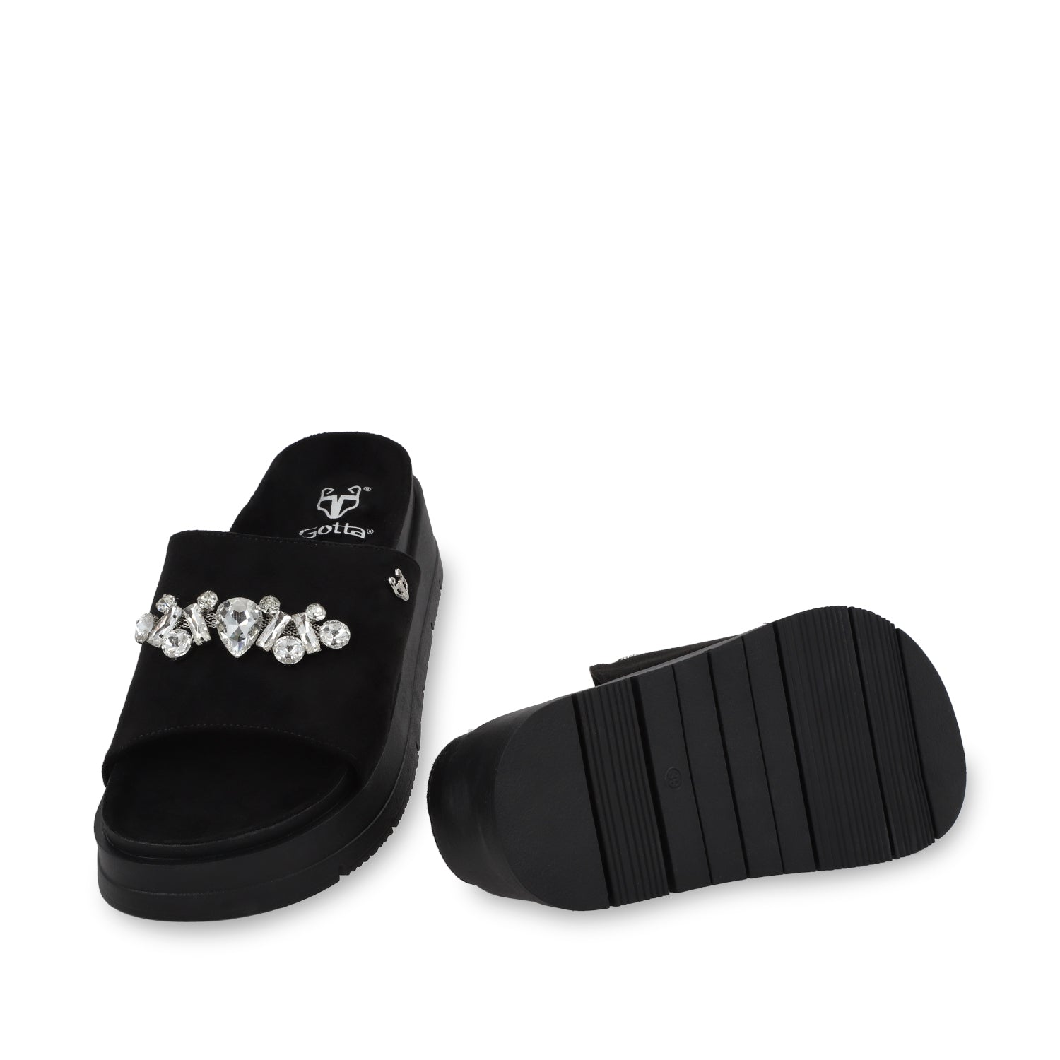 Sandalia Plataforma Negra Mujer 55232 - Gotta Mexico