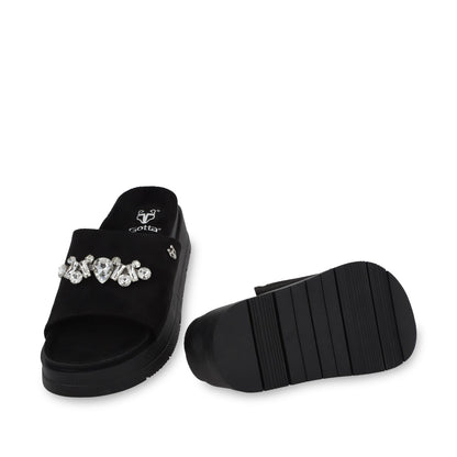 Sandalia Plataforma Negra Mujer 55232 - Gotta Mexico