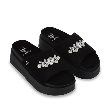 Sandalia Plataforma Negra Mujer 55232 - Gotta Mexico
