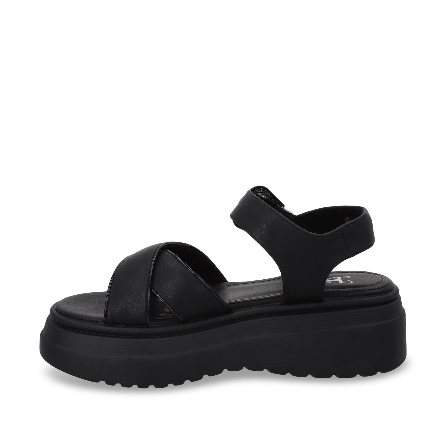 Sandalia Plataforma Negra Mujer 55923