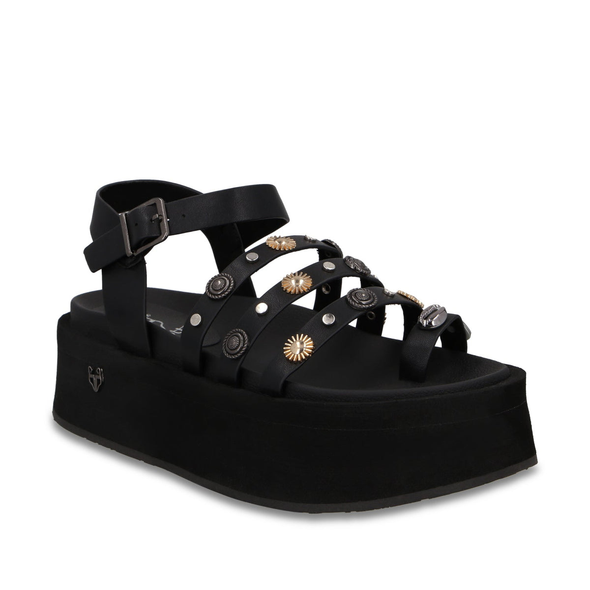 Sandalia Plataforma Negra Mujer 55943 - Gotta Mexico
