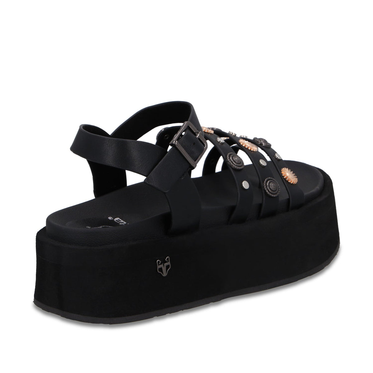 Sandalia Plataforma Negra Mujer 55943 - Gotta Mexico