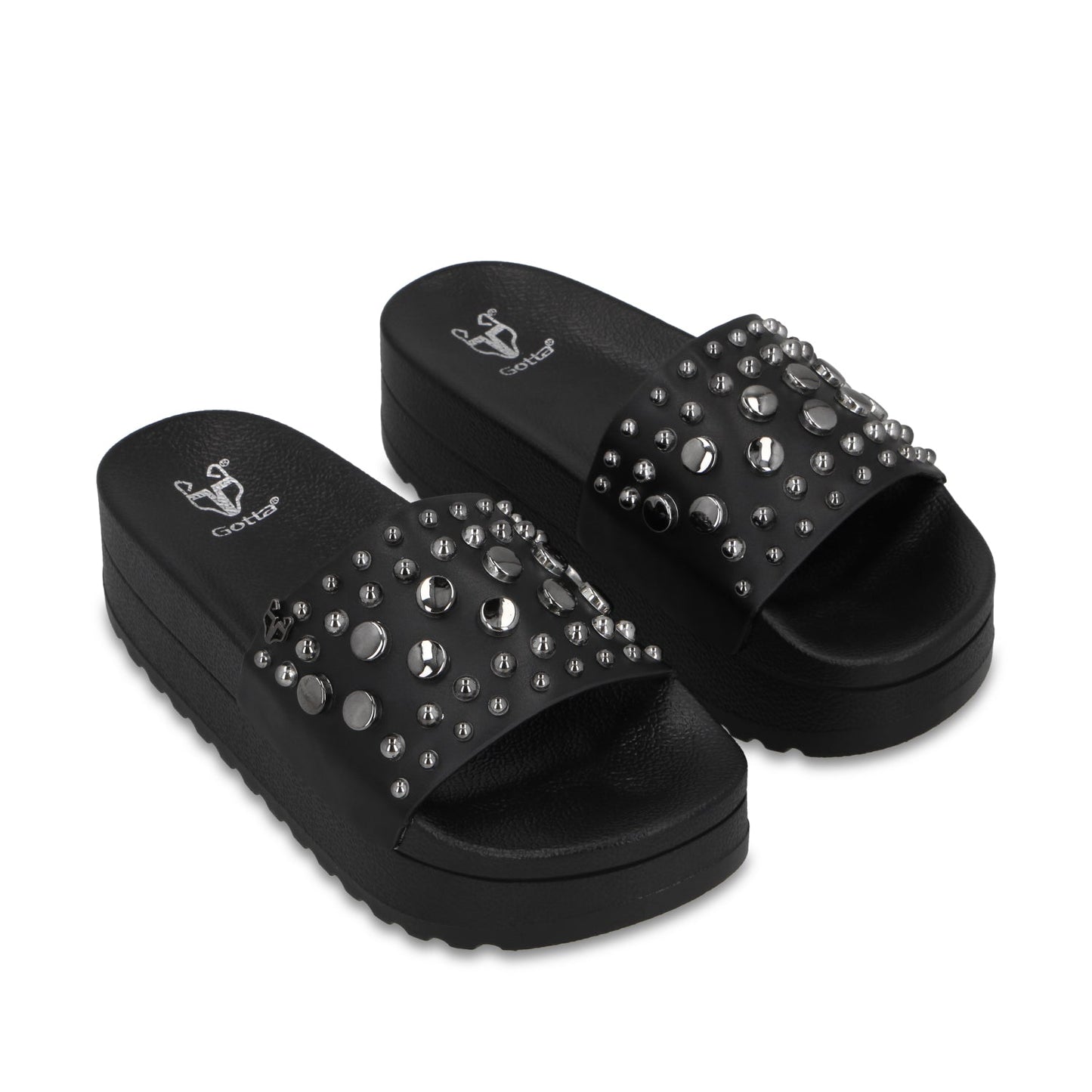 Sandalia Plataforma Negra Mujer 64020 - Gotta Mexico