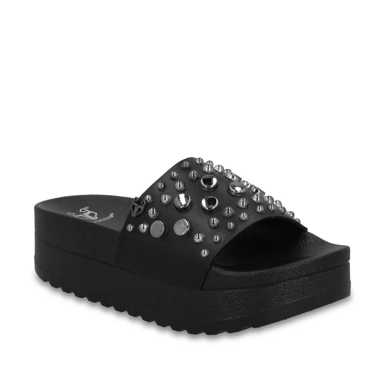 Sandalia Plataforma Negra Mujer 64020 - Gotta Mexico