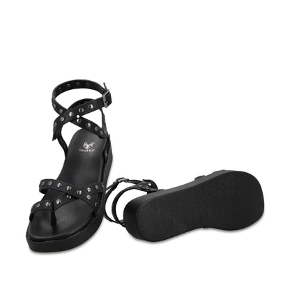 Sandalia Plataforma Negra Mujer 64170 - Gotta Mexico