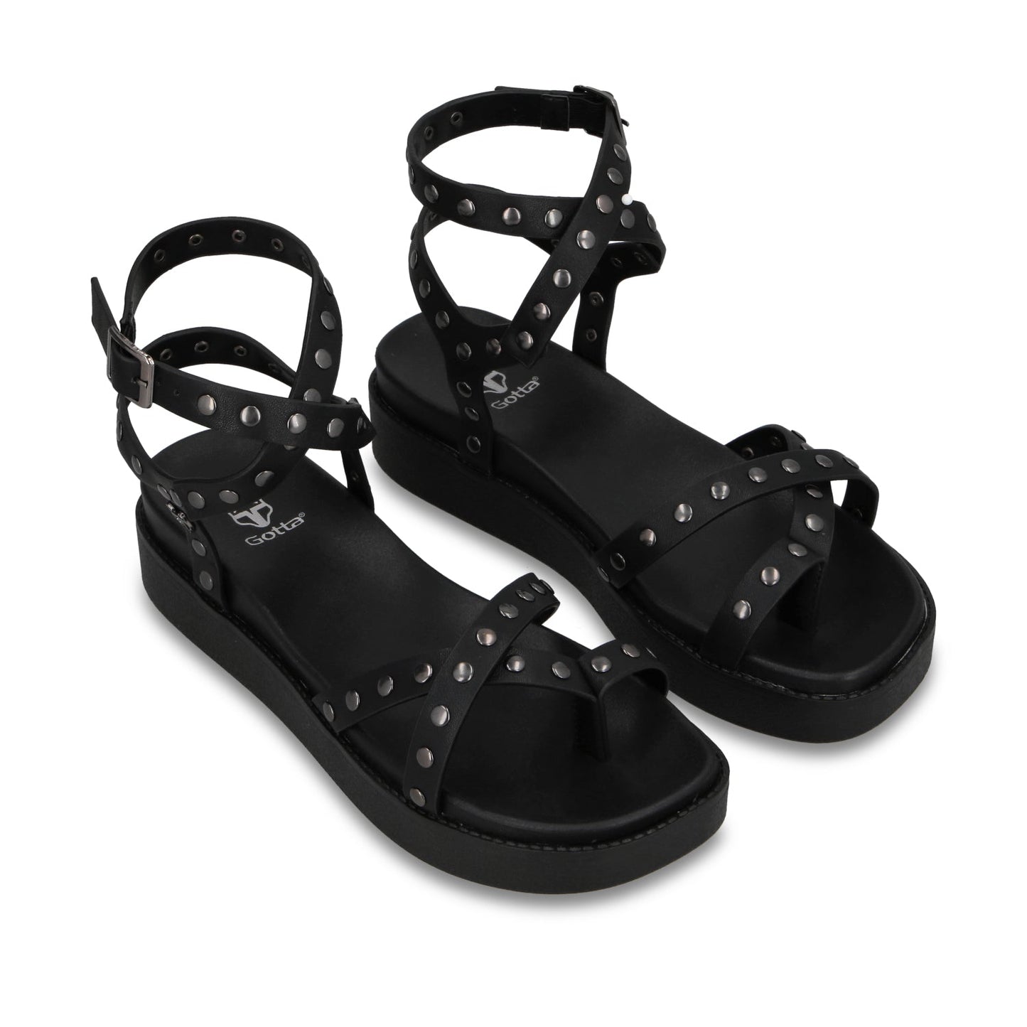 Sandalia Plataforma Negra Mujer 64170 - Gotta Mexico