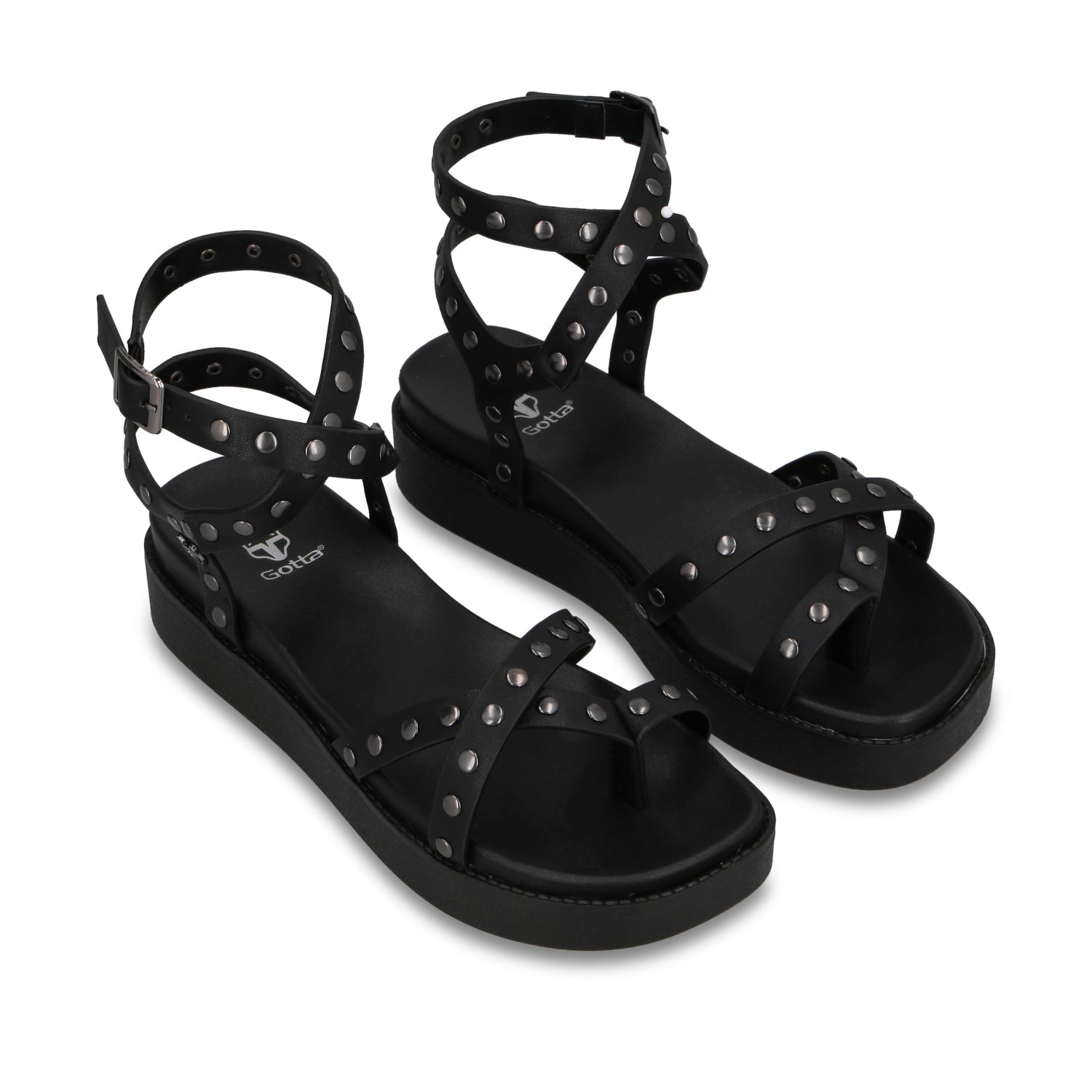 Sandalia Plataforma Negra Mujer 64170 - Gotta Mexico