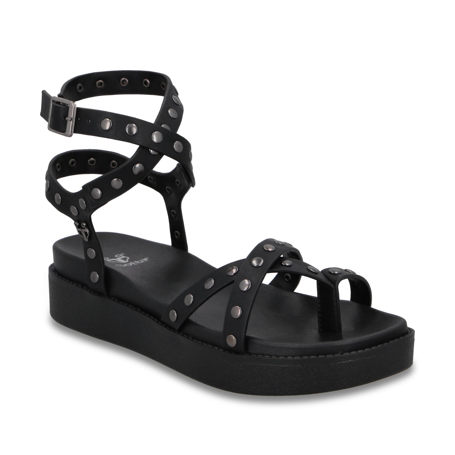 Sandalia Plataforma Negra Mujer 64170 - Gotta Mexico