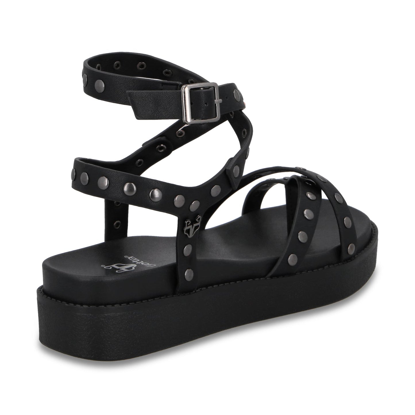 Sandalia Plataforma Negra Mujer 64170 - Gotta Mexico