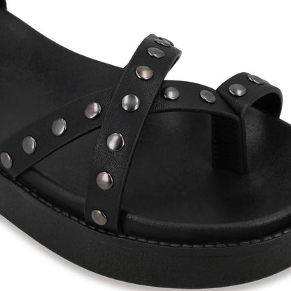 Sandalia Plataforma Negra Mujer 64170 - Gotta Mexico