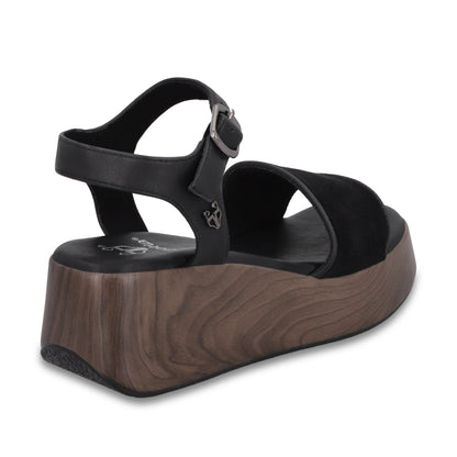 Sandalia Plataforma Negra Mujer 65820 - Gotta Mexico