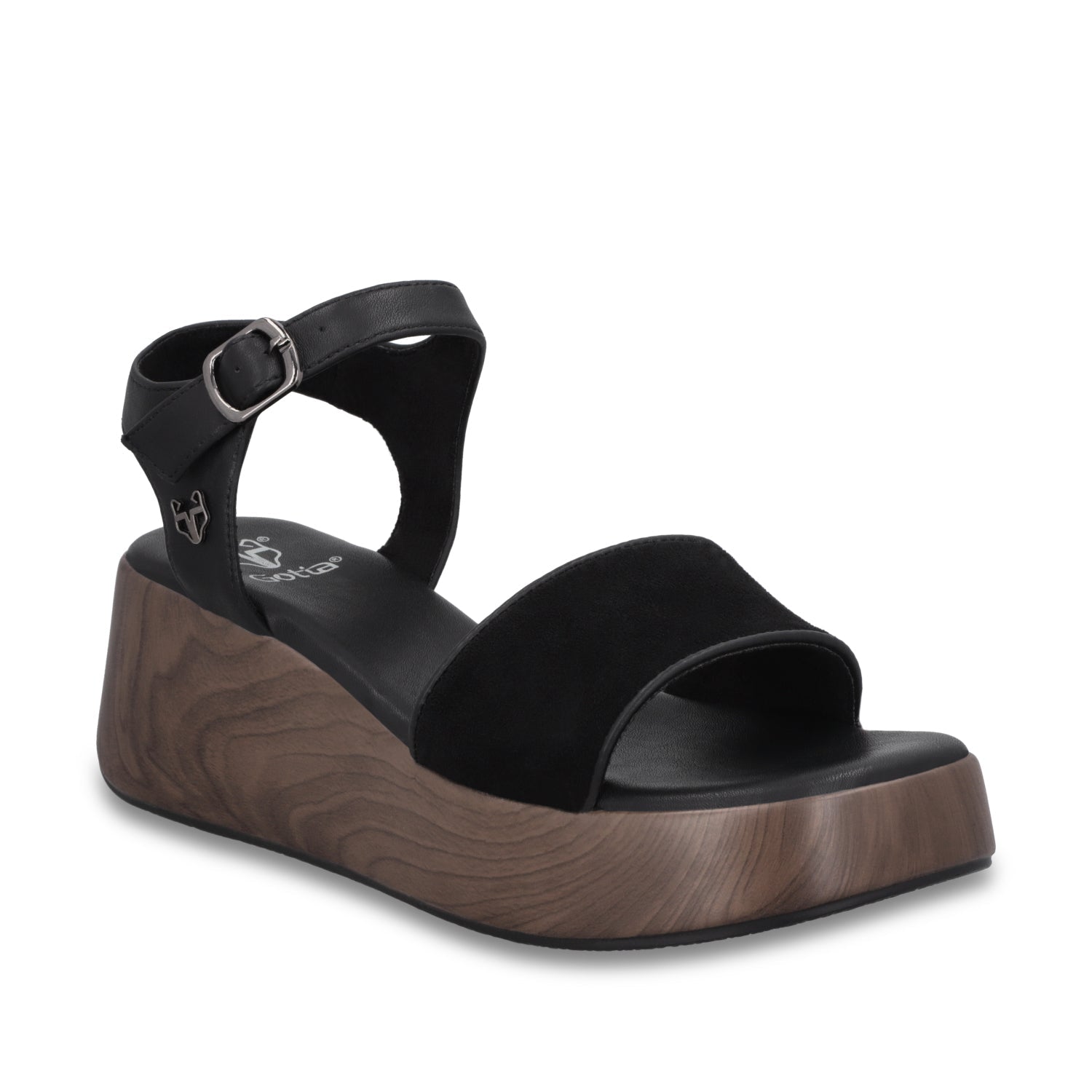 Sandalia Plataforma Negra Mujer 65820 - Gotta Mexico