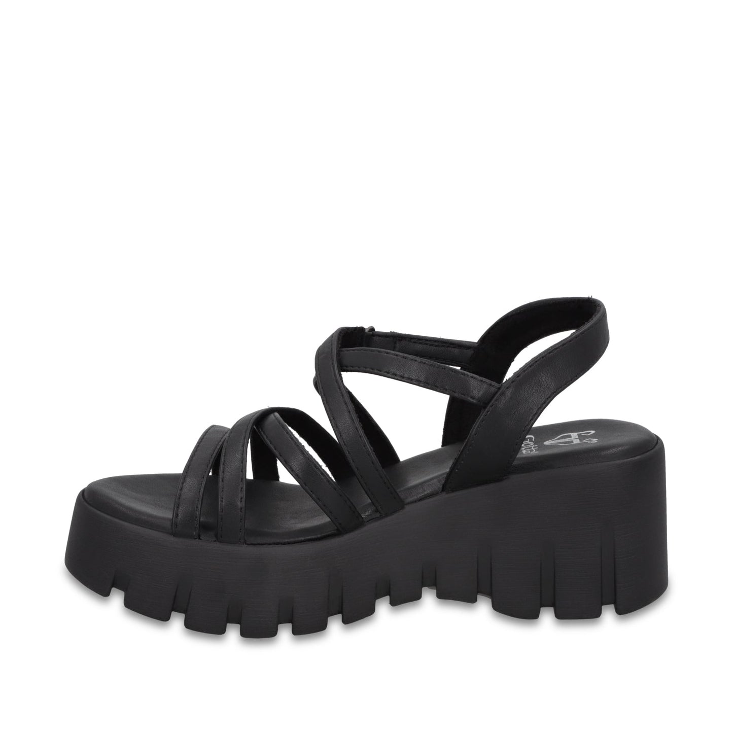 Sandalia Plataforma Negra Mujer 65940 - Gotta Mexico