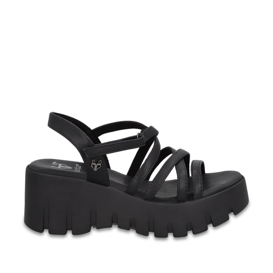 Sandalia Plataforma Negra Mujer 65940 - Gotta Mexico