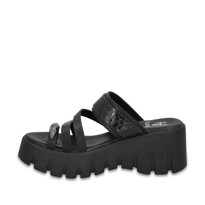Sandalia Plataforma Negra Mujer 65941 - Gotta Mexico