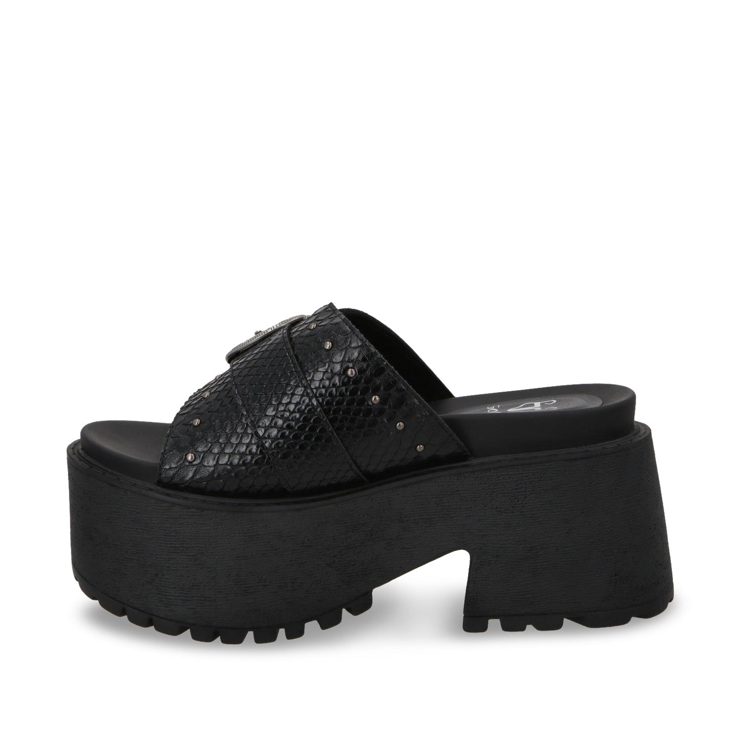 Sandalia Plataforma Negro Mujer 1567D
