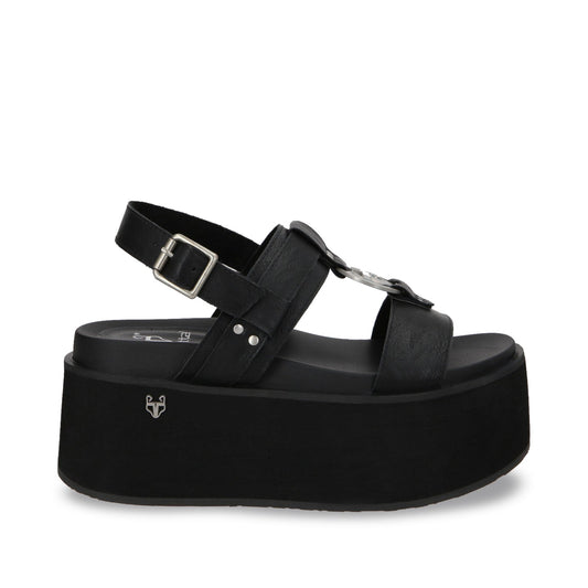 Sandalia Plataforma Negro Mujer 35186 - Gotta Mexico