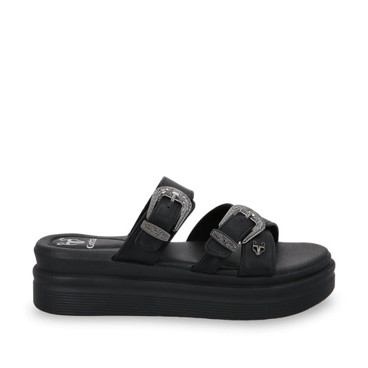Sandalia Plataforma Negro Mujer 43015 - Gotta Mexico