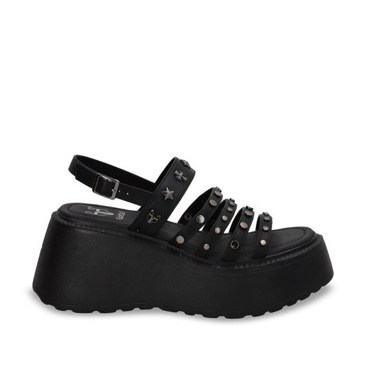 Sandalia Plataforma Negro Mujer 53723 - Gotta Mexico