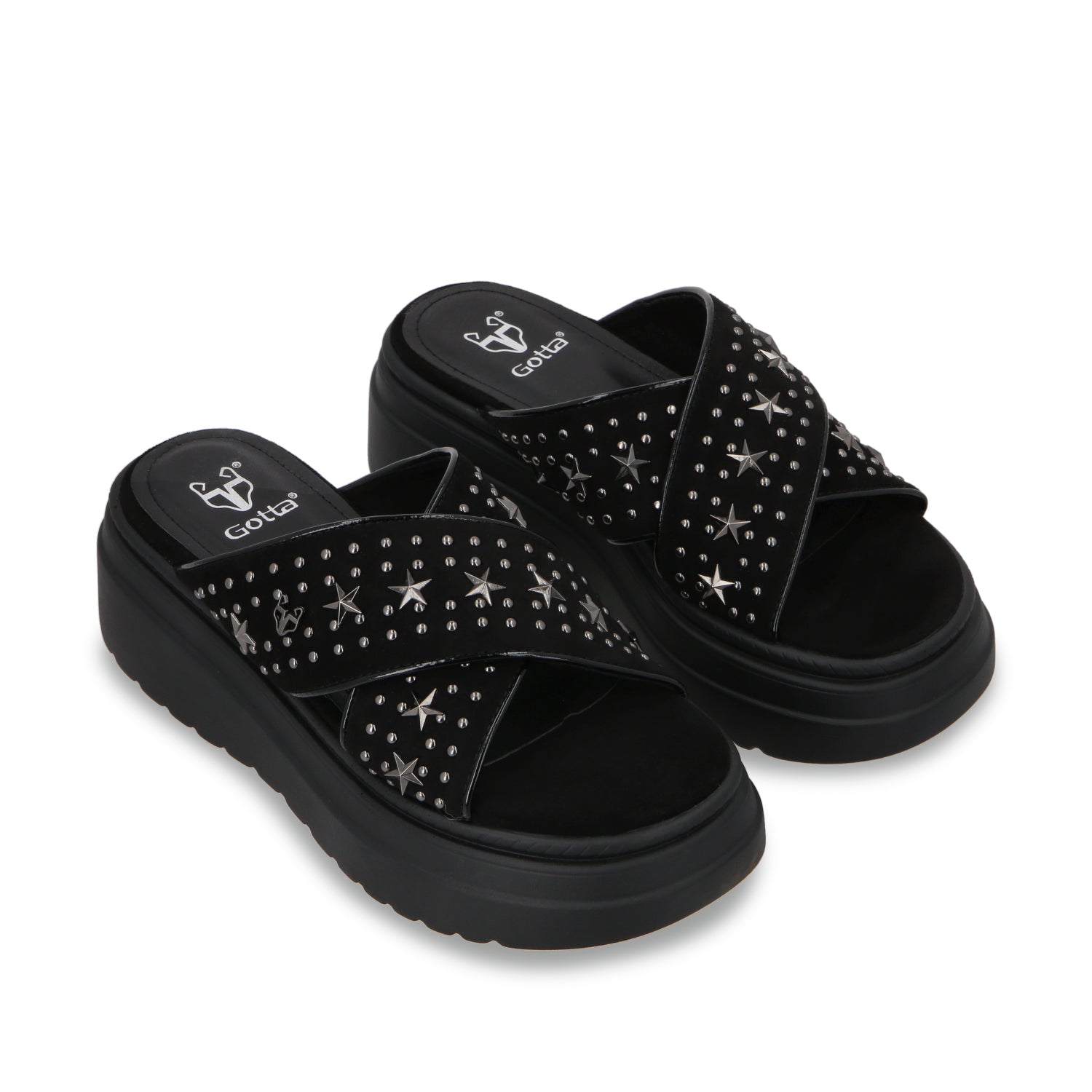 Sandalia Plataforma Negro Mujer 55921 - Gotta Mexico