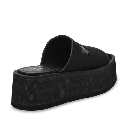 Sandalia Plataforma Negro Mujer 55930