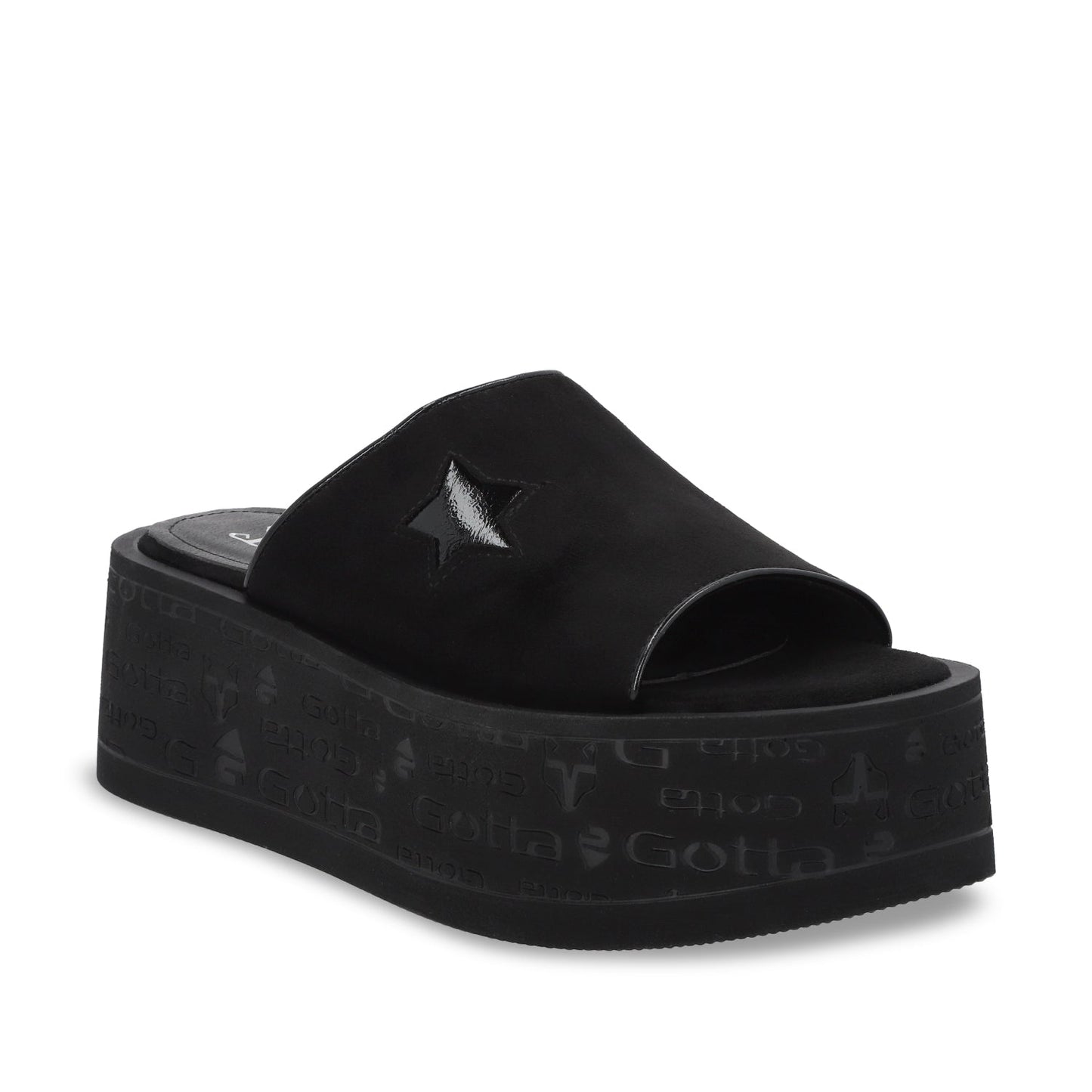 Sandalia Plataforma Negro Mujer 55930