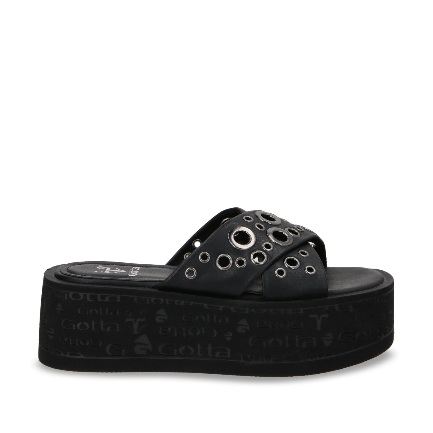 Sandalia Plataforma Negro Mujer 55931 - Gotta Mexico