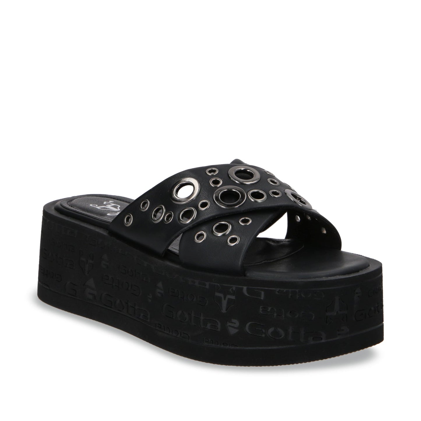 Sandalia Plataforma Negro Mujer 55931 - Gotta Mexico