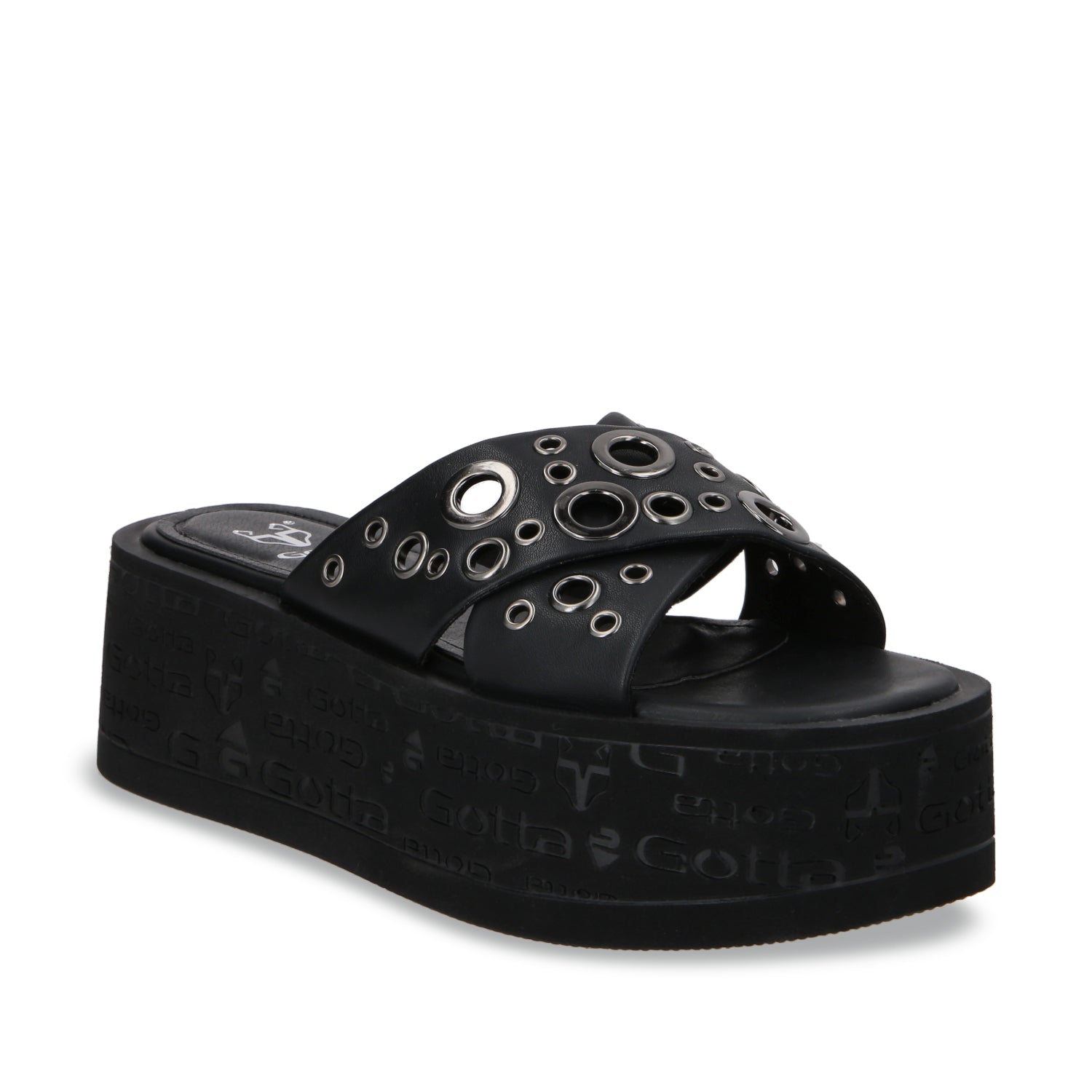 Sandalia Plataforma Negro Mujer 55931 - Gotta Mexico