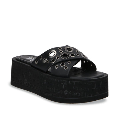 Sandalia Plataforma Negro Mujer 55931 - Gotta Mexico