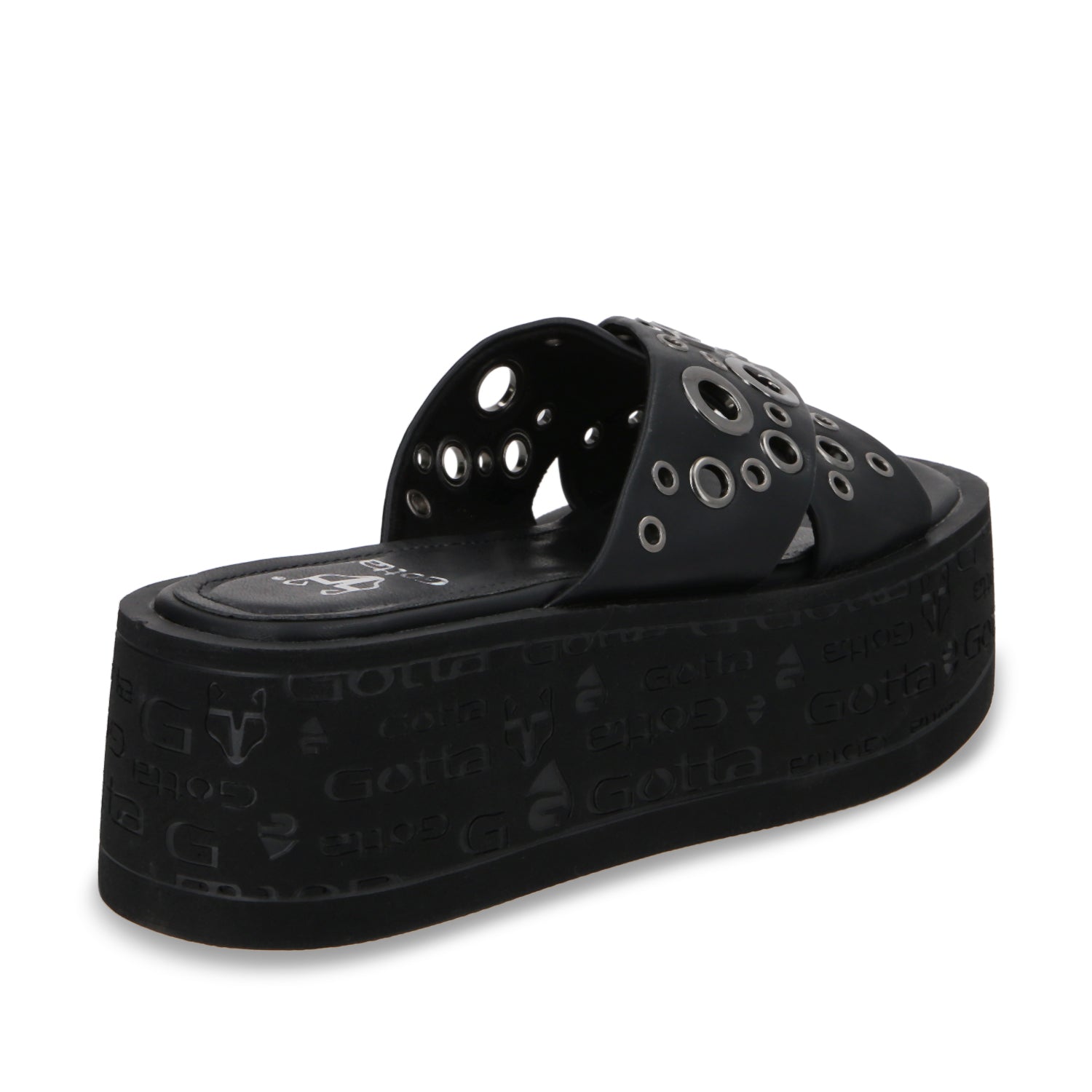 Sandalia Plataforma Negro Mujer 55931 - Gotta Mexico