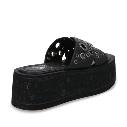 Sandalia Plataforma Negro Mujer 55931 - Gotta Mexico