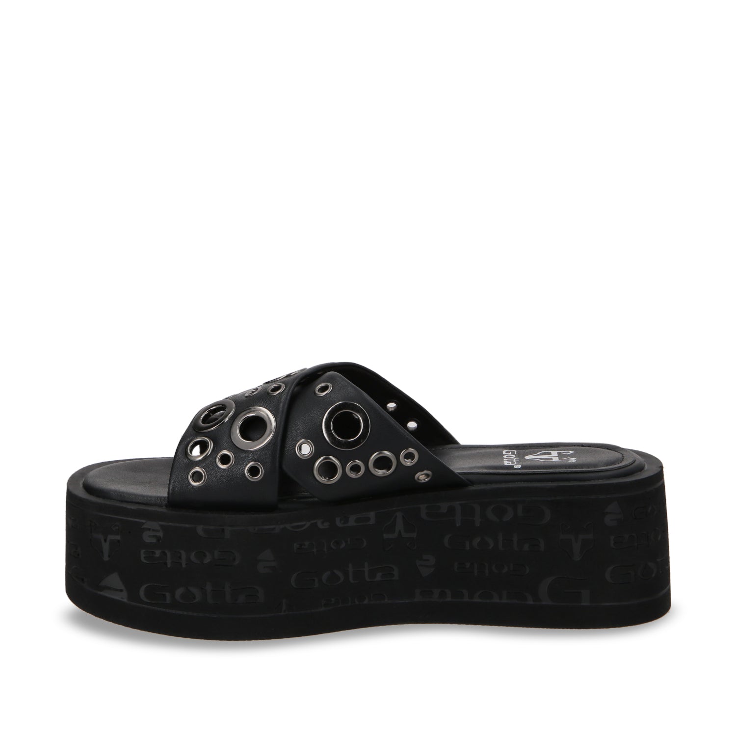 Sandalia Plataforma Negro Mujer 55931 - Gotta Mexico