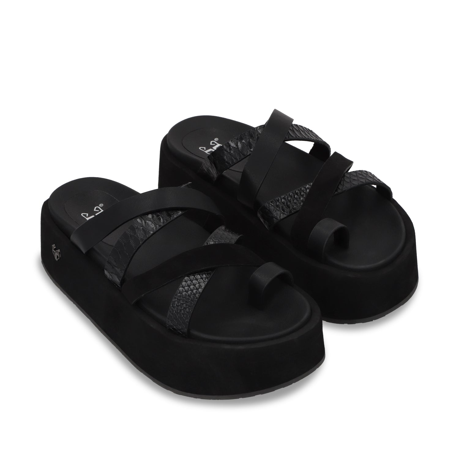 Sandalia Plataforma Negro Mujer 55940 - Gotta Mexico