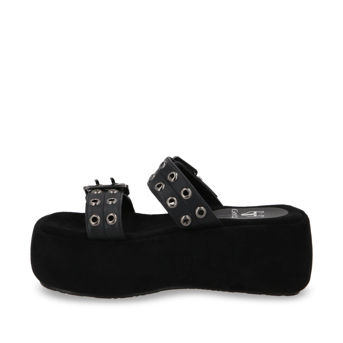 Sandalia Plataforma Negro Mujer 55961