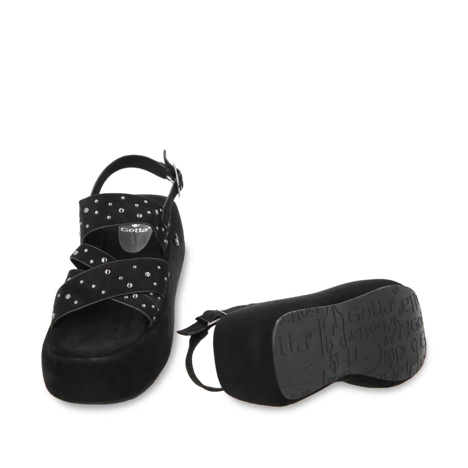 Sandalia Plataforma Negro Mujer 55962 - Gotta Mexico