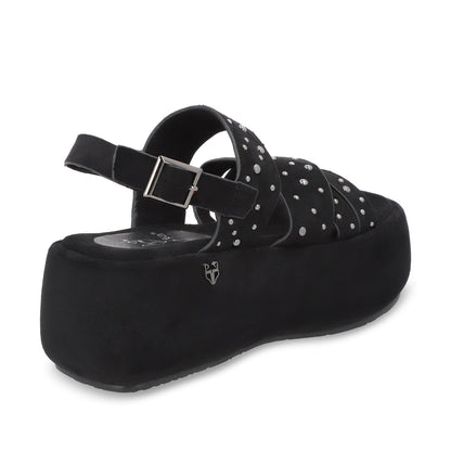 Sandalia Plataforma Negro Mujer 55962 - Gotta Mexico