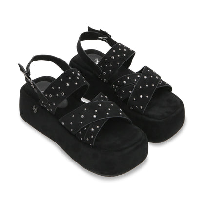 Sandalia Plataforma Negro Mujer 55962 - Gotta Mexico