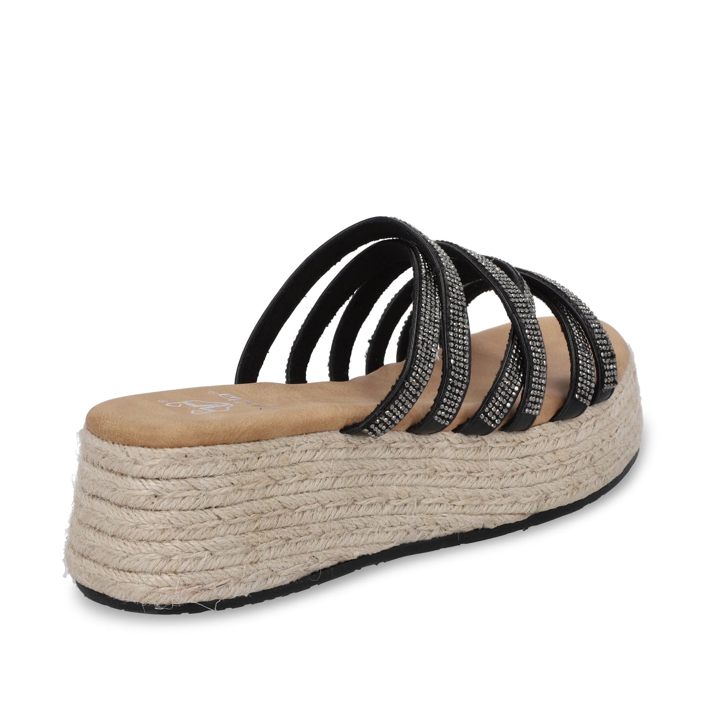 Sandalia Plataforma Negro Mujer 55972