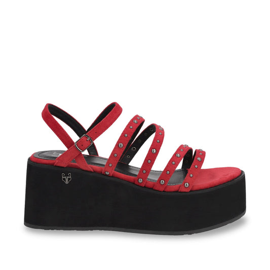 Sandalia Plataforma Roja Mujer 15629 - Gotta Mexico